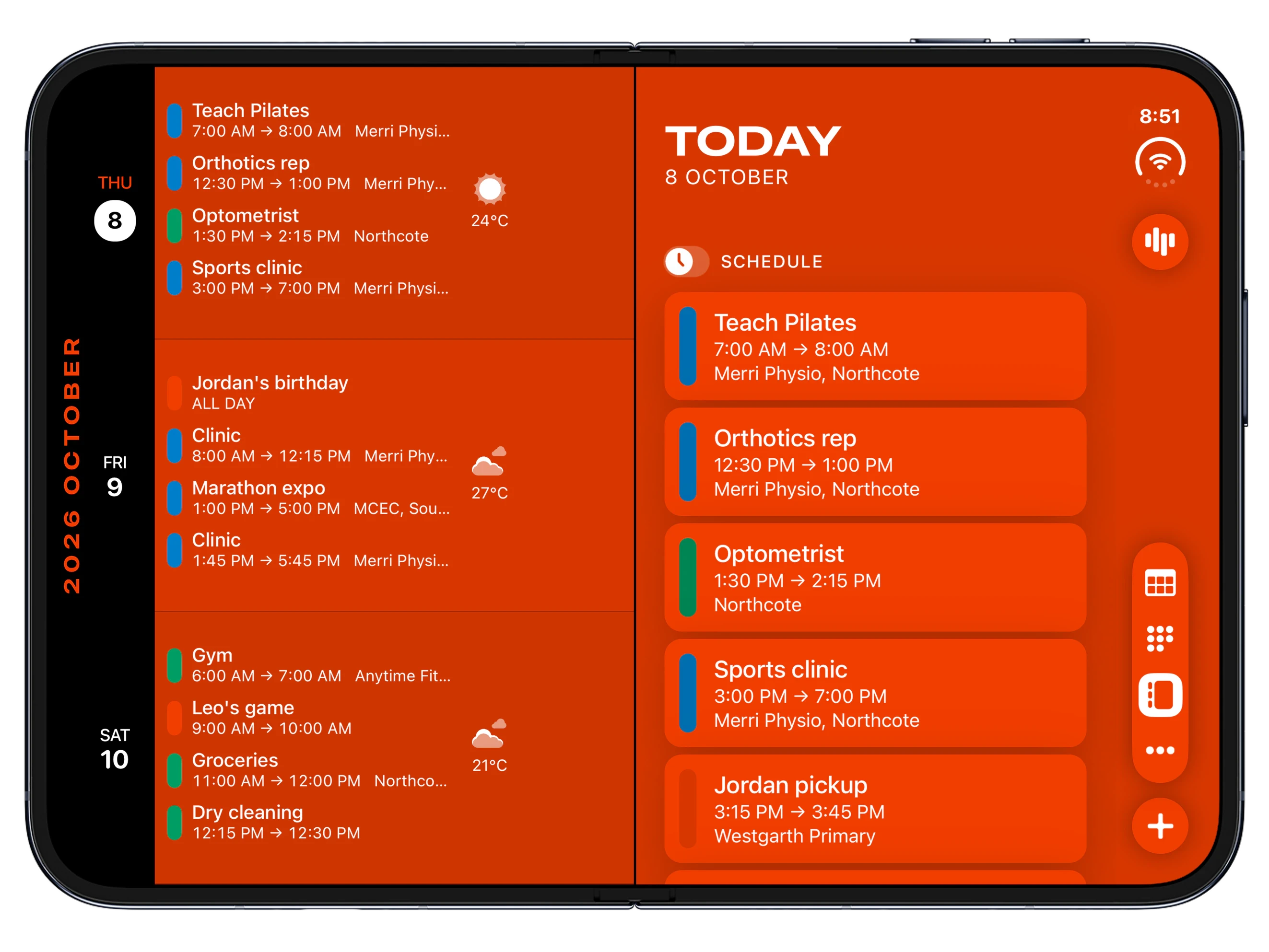 开发者展示图 · Bonobo · Timepage on iPhone Duo